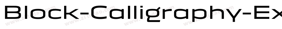 Block-Calligraphy-Extended Normal字体转换